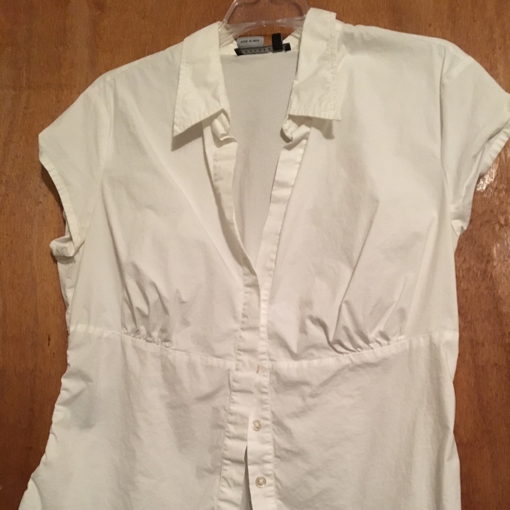 White woven dress shirt